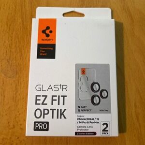 Spigen‎ iPhone 16 15 14 Pro / Max Lens Protector Optik Pro EZ Fit L-Series